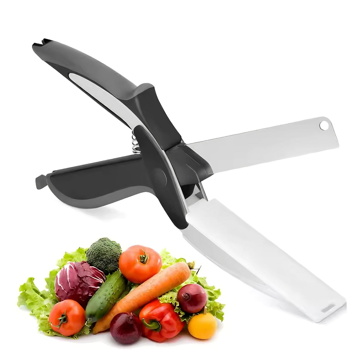 ✂️ Chop Kitchen Scissors with Cutting Board – All-in-One Food Prep Made Easy