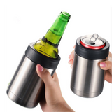 🍹 3 in 1 Stainless Steel Drink Cooler – Keeps Drinks Hot or Cold for Hours