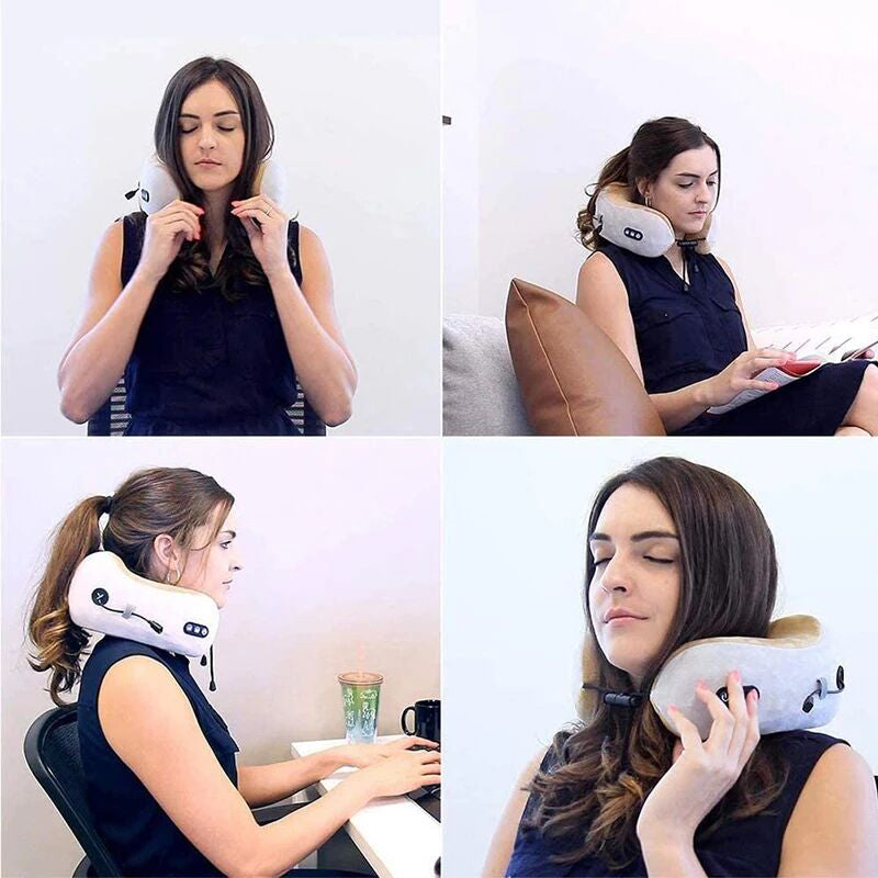 💆‍♀️ U Shaped Neck Massager Pillow – Ultimate Comfort & Therapeutic Relief