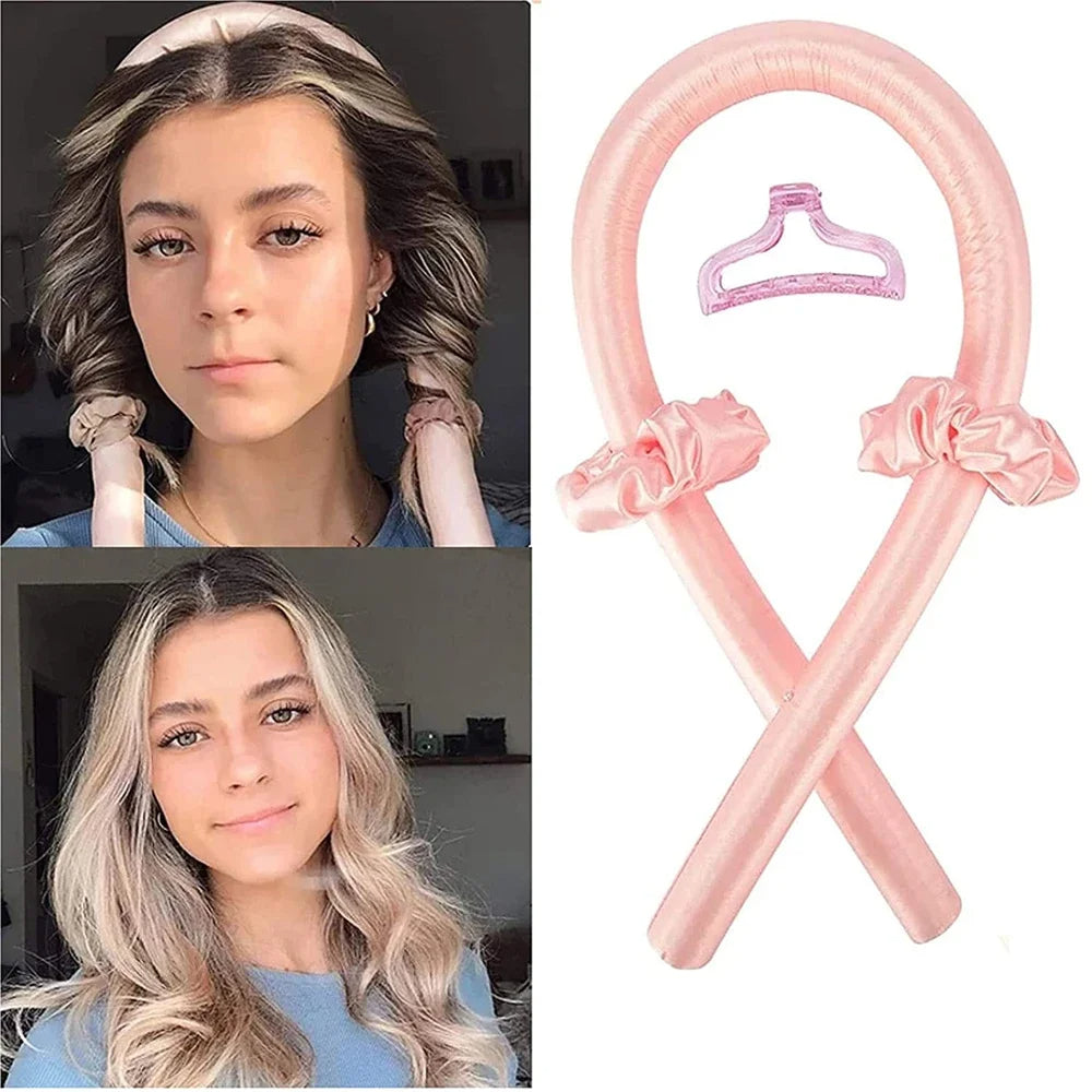 🌸 Heatless Curling Rod Headband — Effortless Curls, No Heat Required