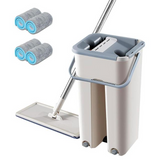 🧼 Flat Squeeze Mop – Effortless Cleaning with Compact Mop and Bucket System