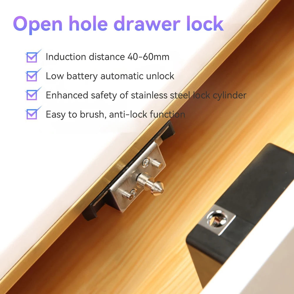 🔐 Smart Drawer Lock — Invisible Keyless RFID Lock for Home & Office Security