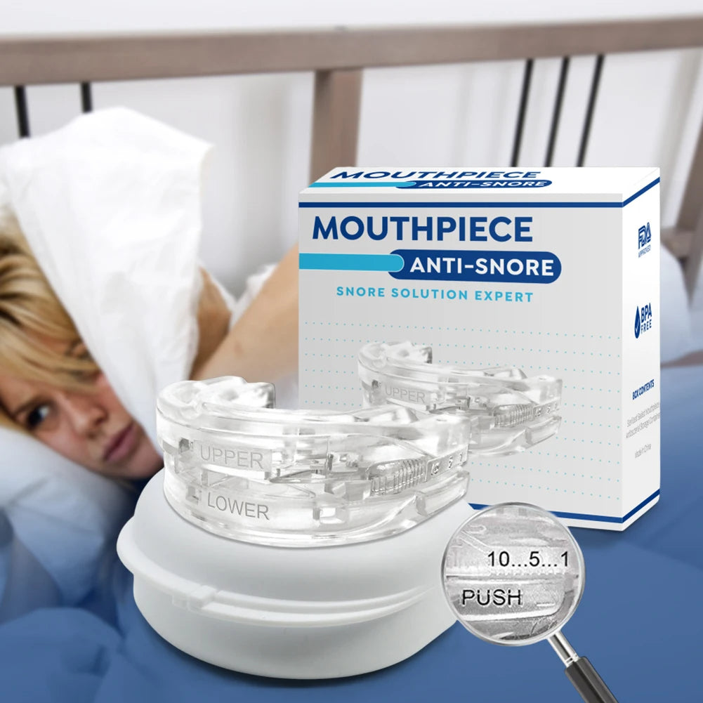 😴 Anti-Snoring Mouth Guard – Comfortable & Effective Sleep Aid