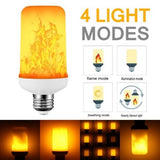 🔥 2x LED Flame Effect Light Bulbs – Realistic Fire Ambiance