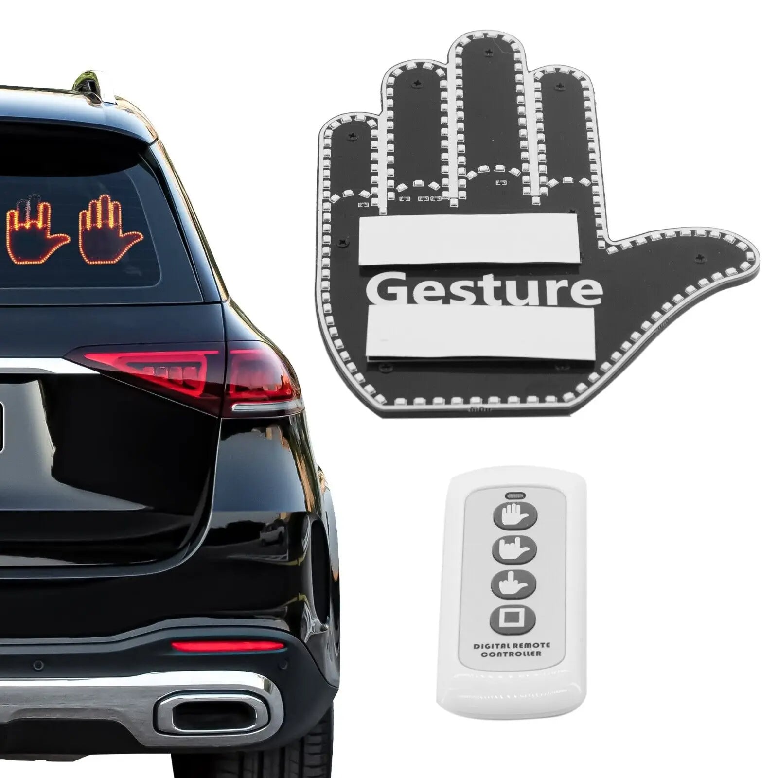 🚗 Hand Gesture Car Light – Expressive LED Gadget for Fun & Safe Driving