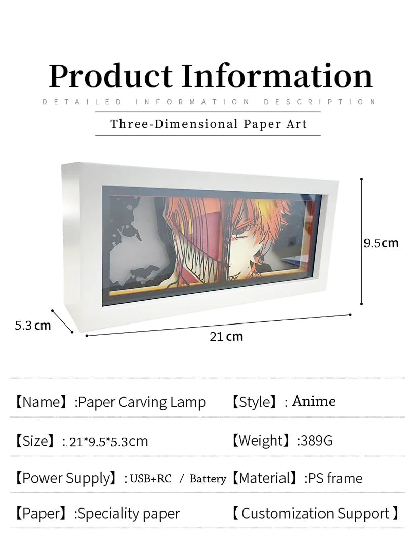 🎨 Anime Light Box — Illuminate Your Space with Iconic Anime Magic