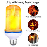 🔥 2x LED Flame Effect Light Bulbs – Realistic Fire Ambiance