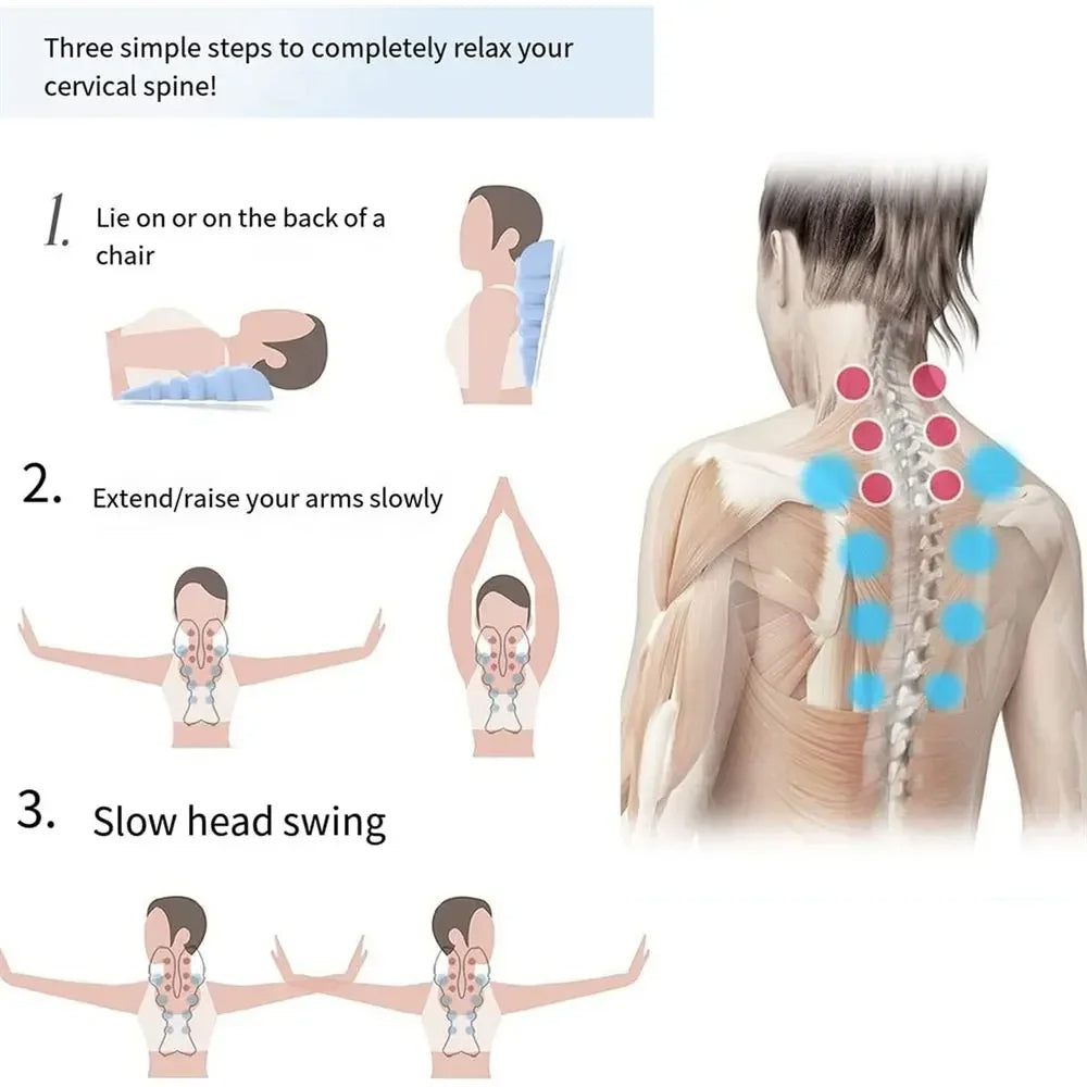 💆 Cervical Trigger Point Massager – Neck Stretcher & Pain Relief Therapy Tool