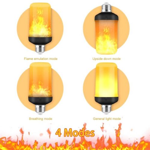 🔥 2x LED Flame Effect Light Bulbs – Realistic Fire Ambiance