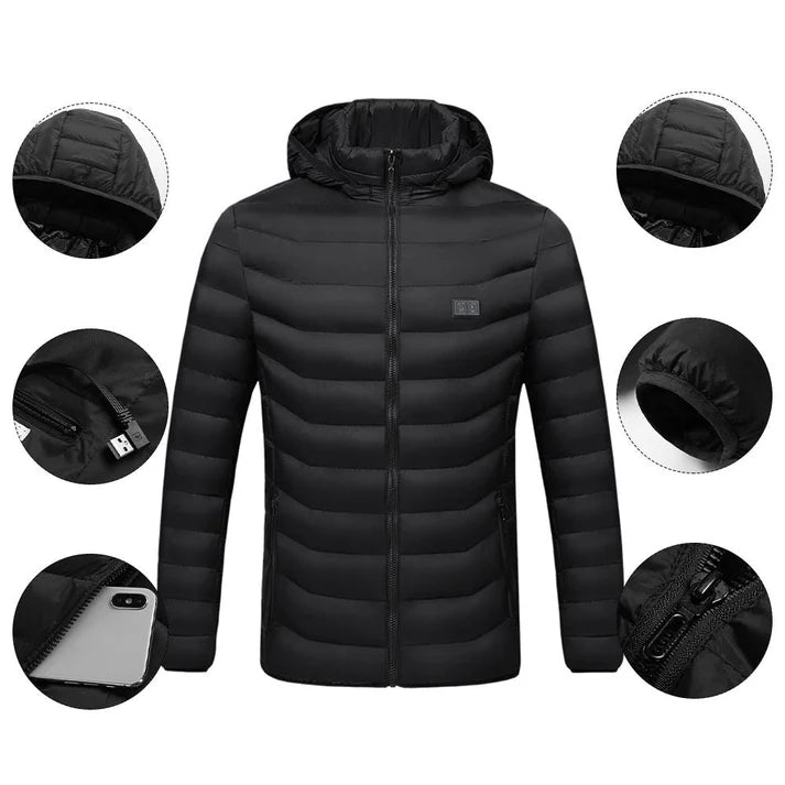 🧥 Heated Jacket – Stay Warm Anywhere with Advanced Heating Technology 🔥