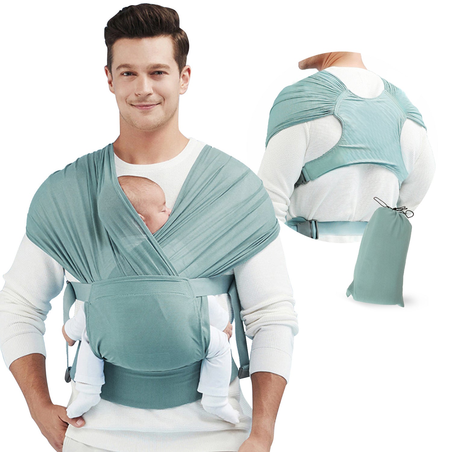 👶 Baby Sling Wrap – Lightweight & Stretchy Carrier for Active Parents