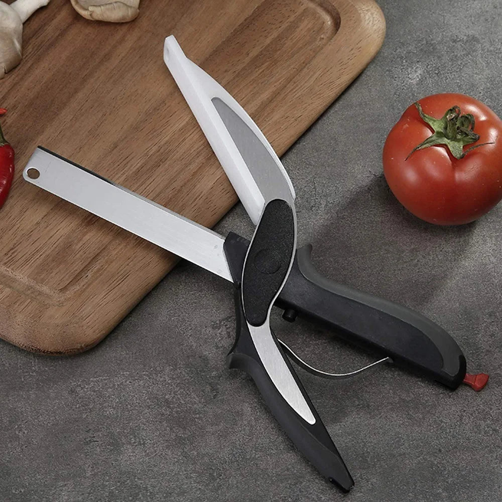 ✂️ Chop Kitchen Scissors with Cutting Board – All-in-One Food Prep Made Easy