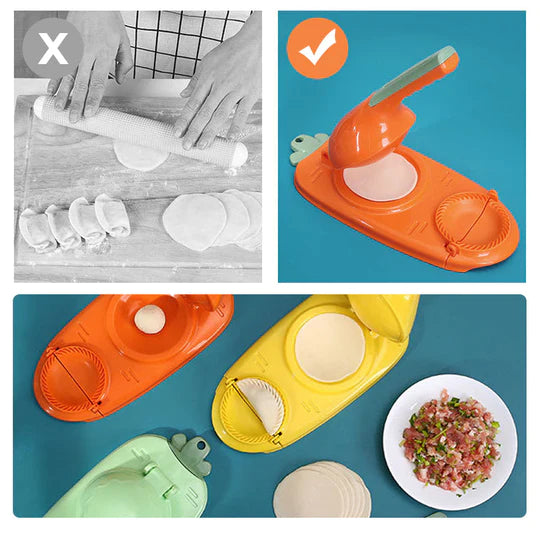 🥟 2-in-1 Dumpling Maker – Perfect Dumpling Wrappers in Minutes