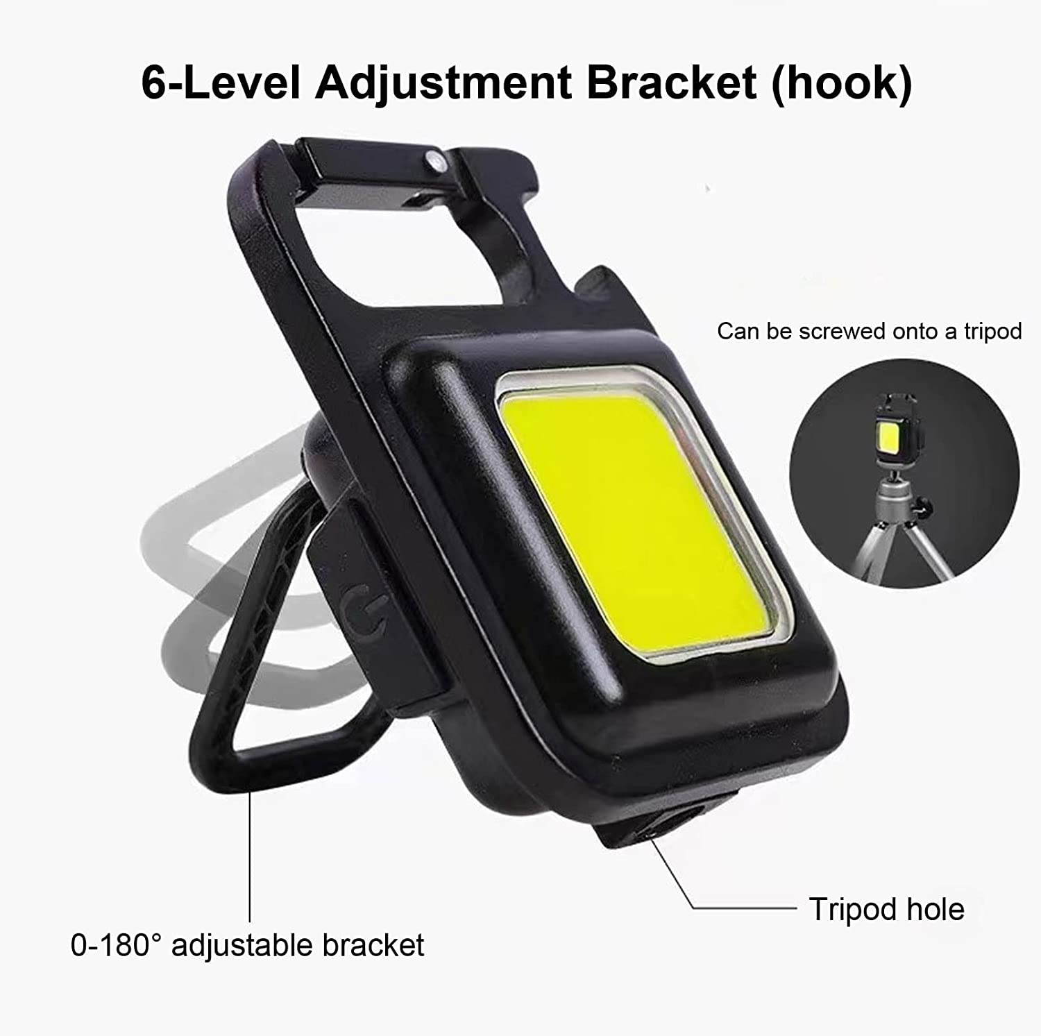 🔦  Cob Keychain Work Light — Compact Illumination & Versatile Design