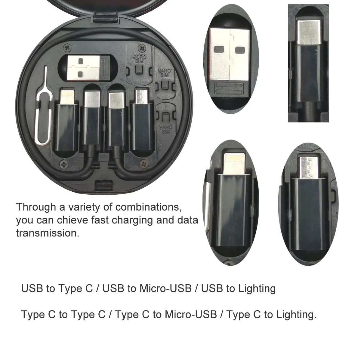 🔋 Multi Charging Adapter Kit — Compact & Versatile Charging for All Devices