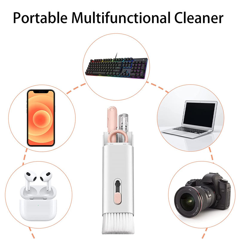 🧹 7 in 1 Multifunctional Cleaning Kit – Comprehensive Cleaning Solution for Electronics & Devices