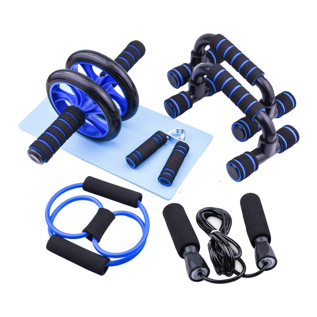 🏋️ Abs Roller Wheel Kit – 5-in-1 Fitness Set for Core, Strength & Cardio Workouts