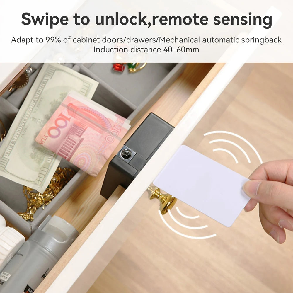 🔐 Smart Drawer Lock — Invisible Keyless RFID Lock for Home & Office Security