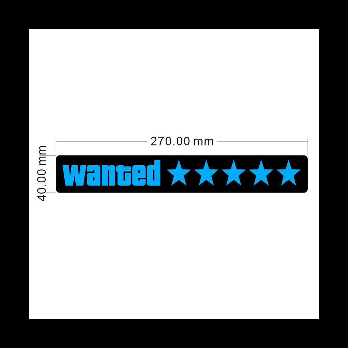 🎮 Wanted Level LED Car Sign – Inspired by GTA for Game Enthusiasts