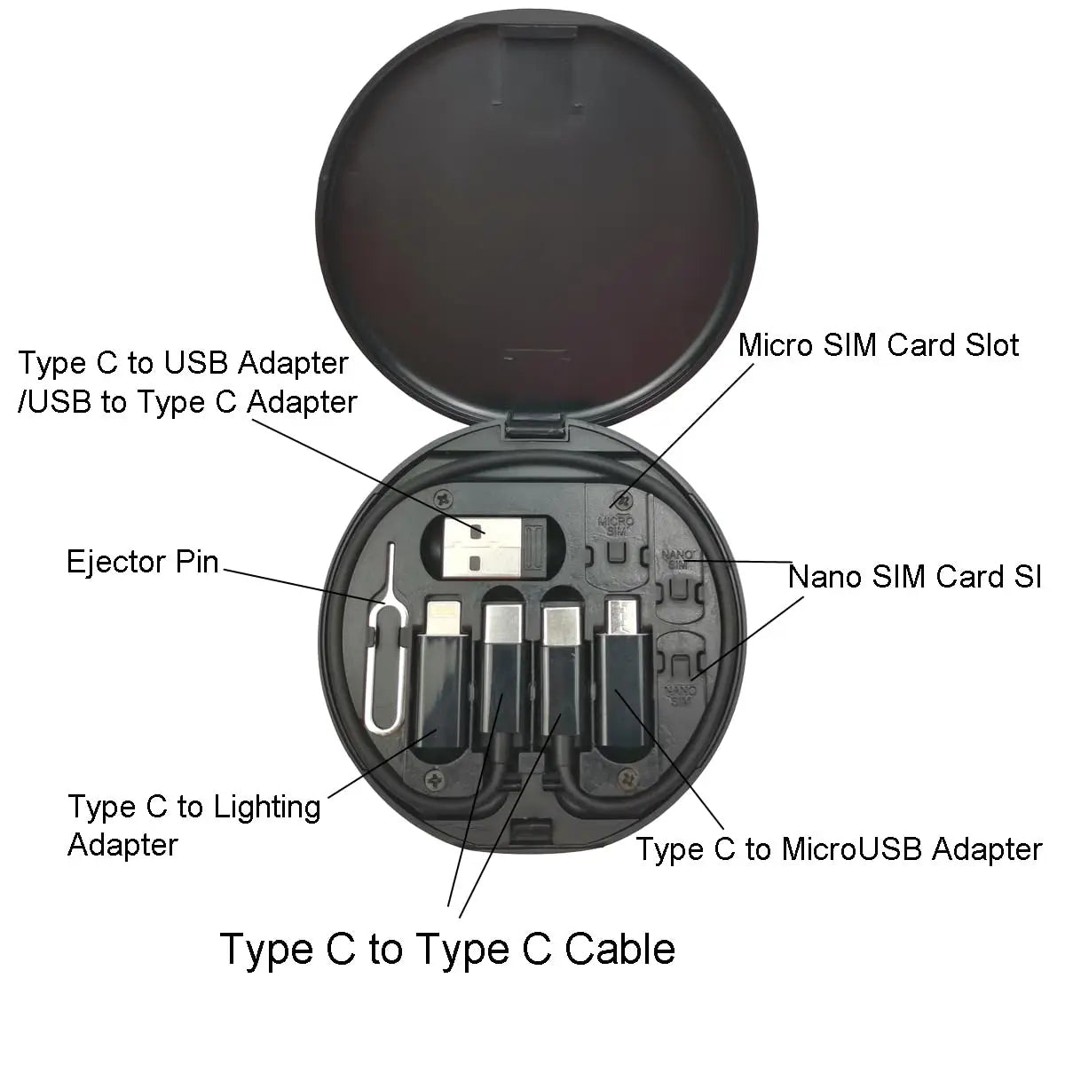 🔋 Multi Charging Adapter Kit — Compact & Versatile Charging for All Devices